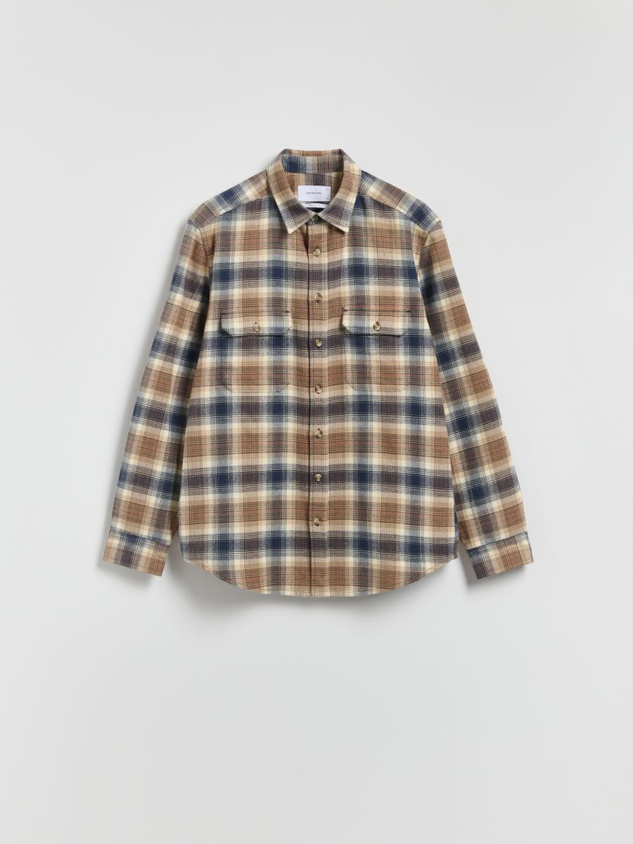 Koszula regular fit w kratę - wielobarwny - RESERVED
