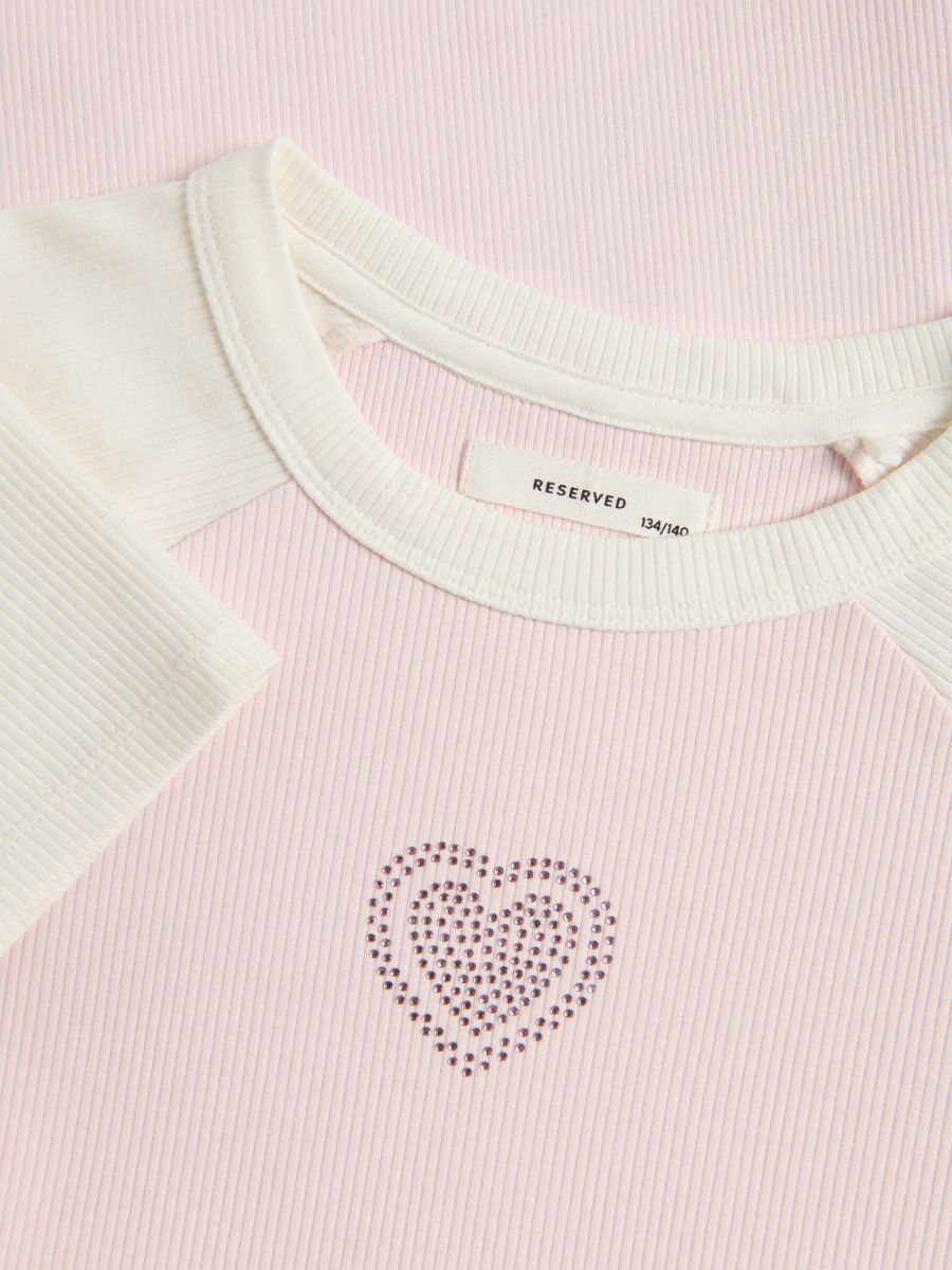 Rebrasta haljina - pastelno pink  - RESERVED - 6
