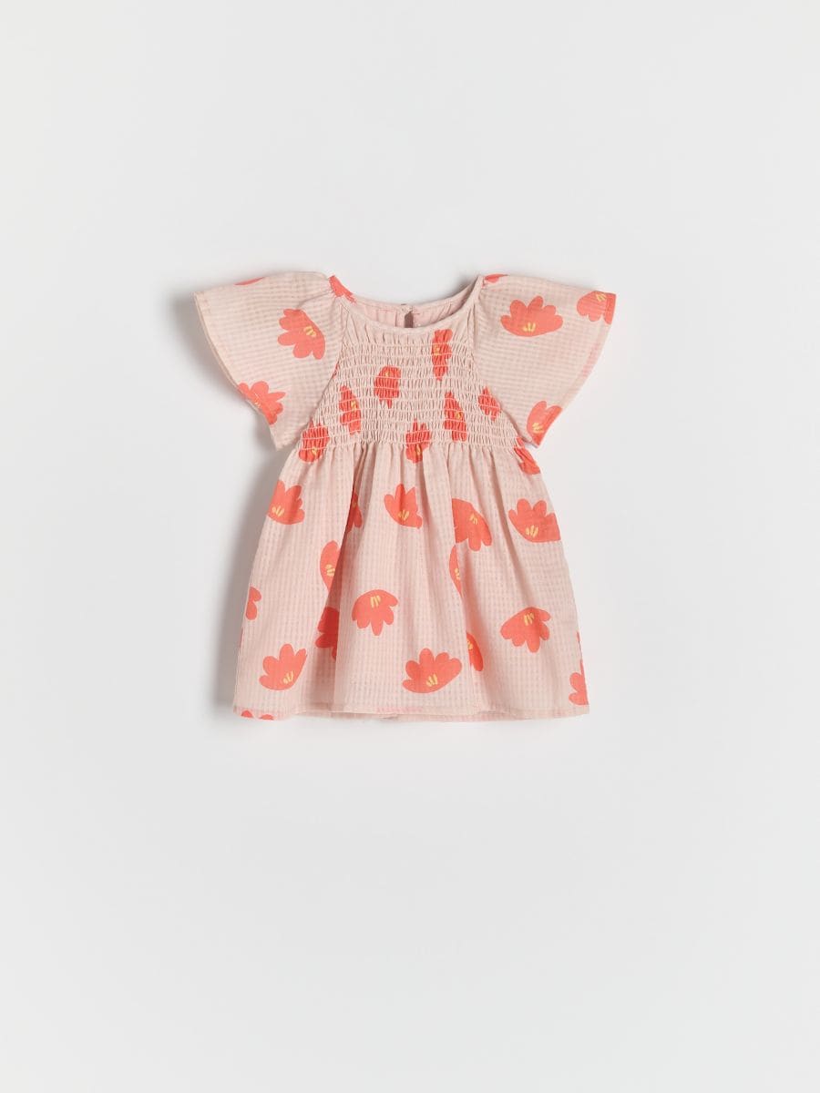 Patterned dress - dusty rose - RESERVED