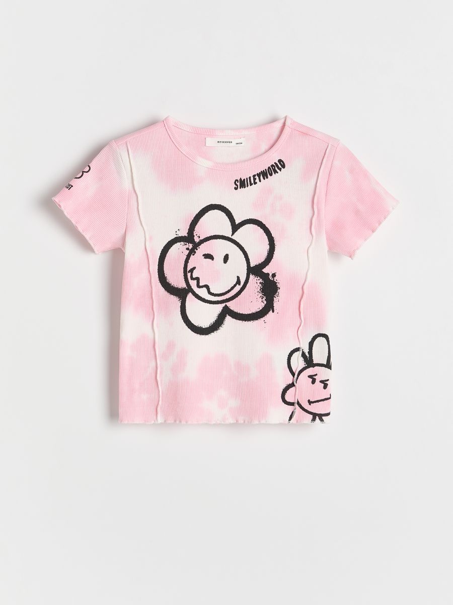 T-särk SmileyWorld® - mitmevärviline - RESERVED - 2