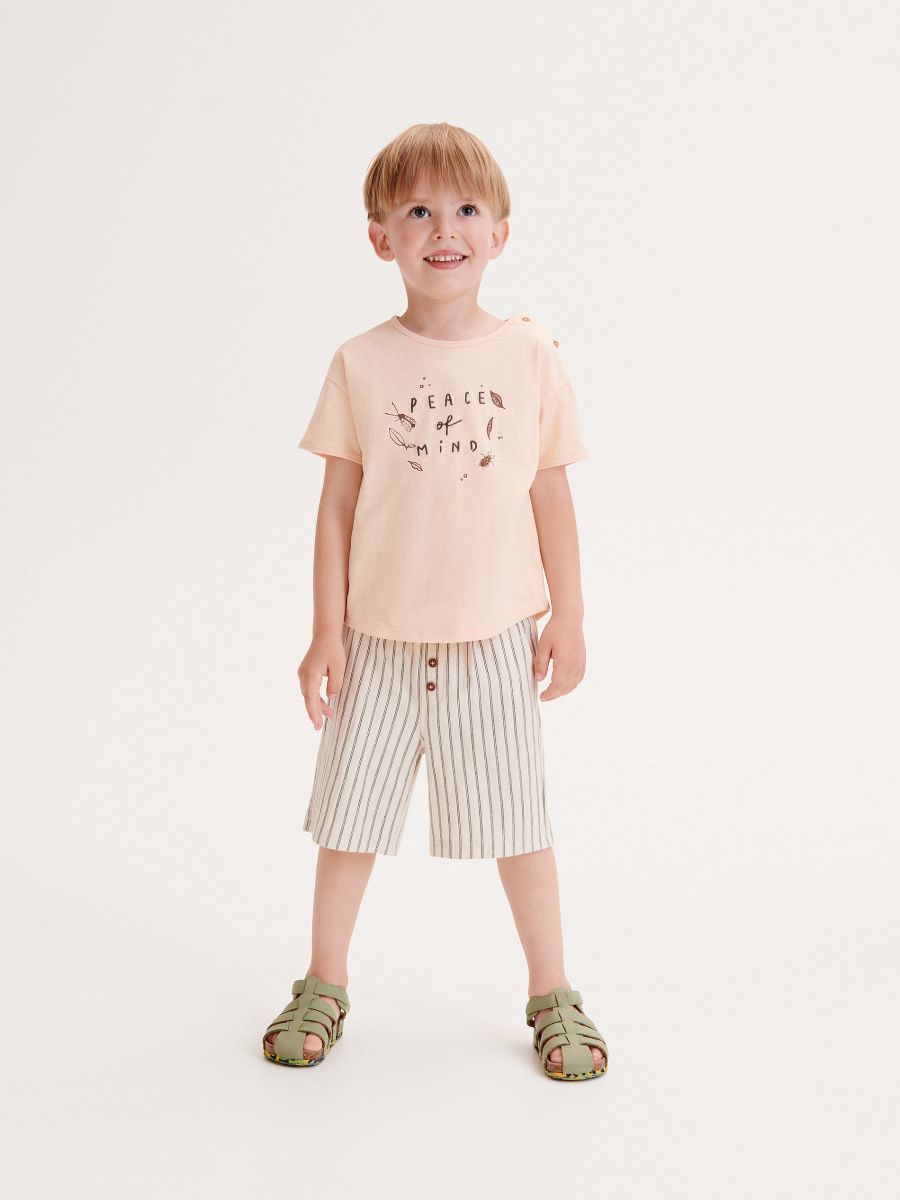 Stripe shorts - cream - RESERVED - 3