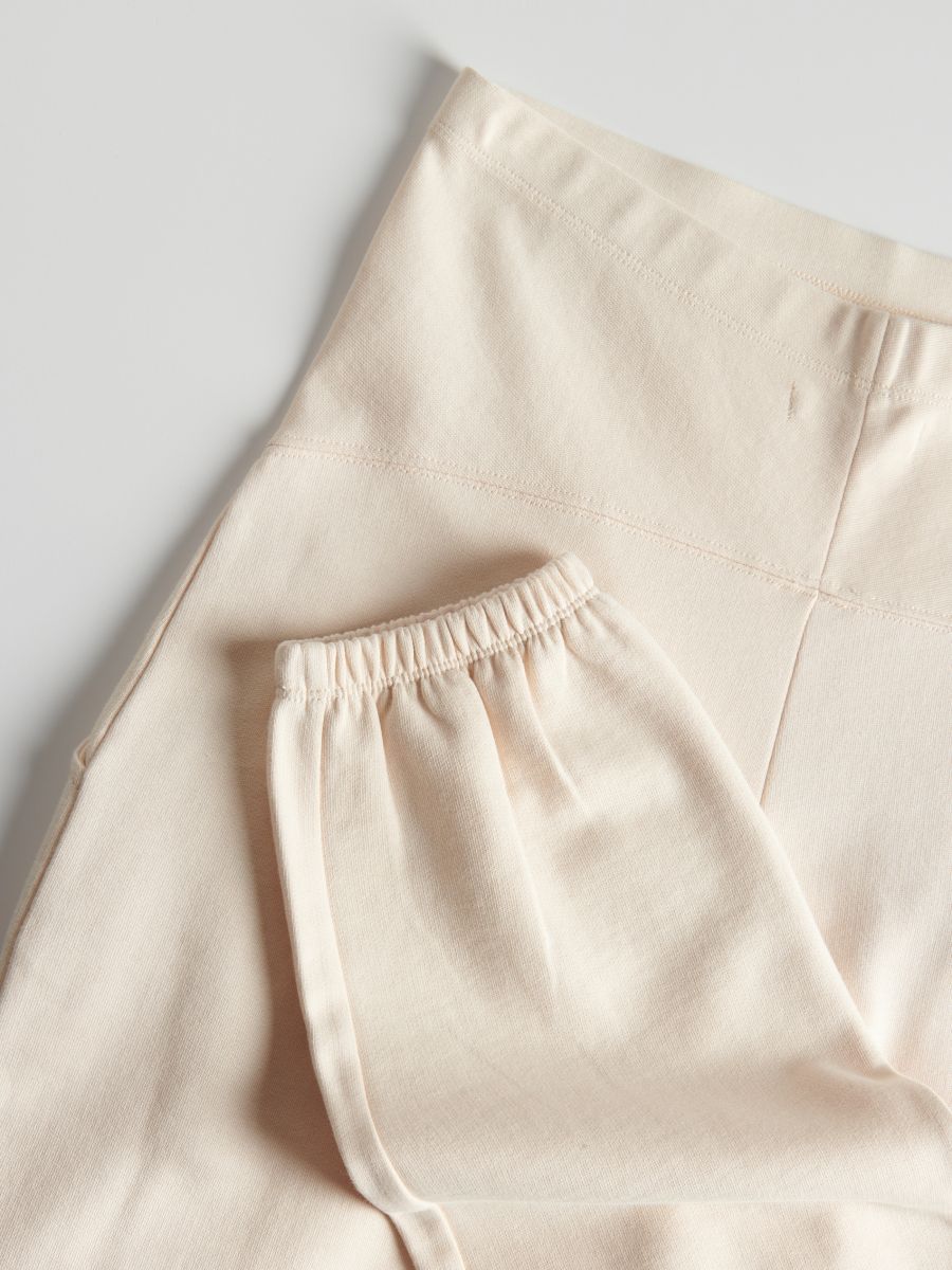 Pantalon de survêtement en coton - nude - RESERVED - 3