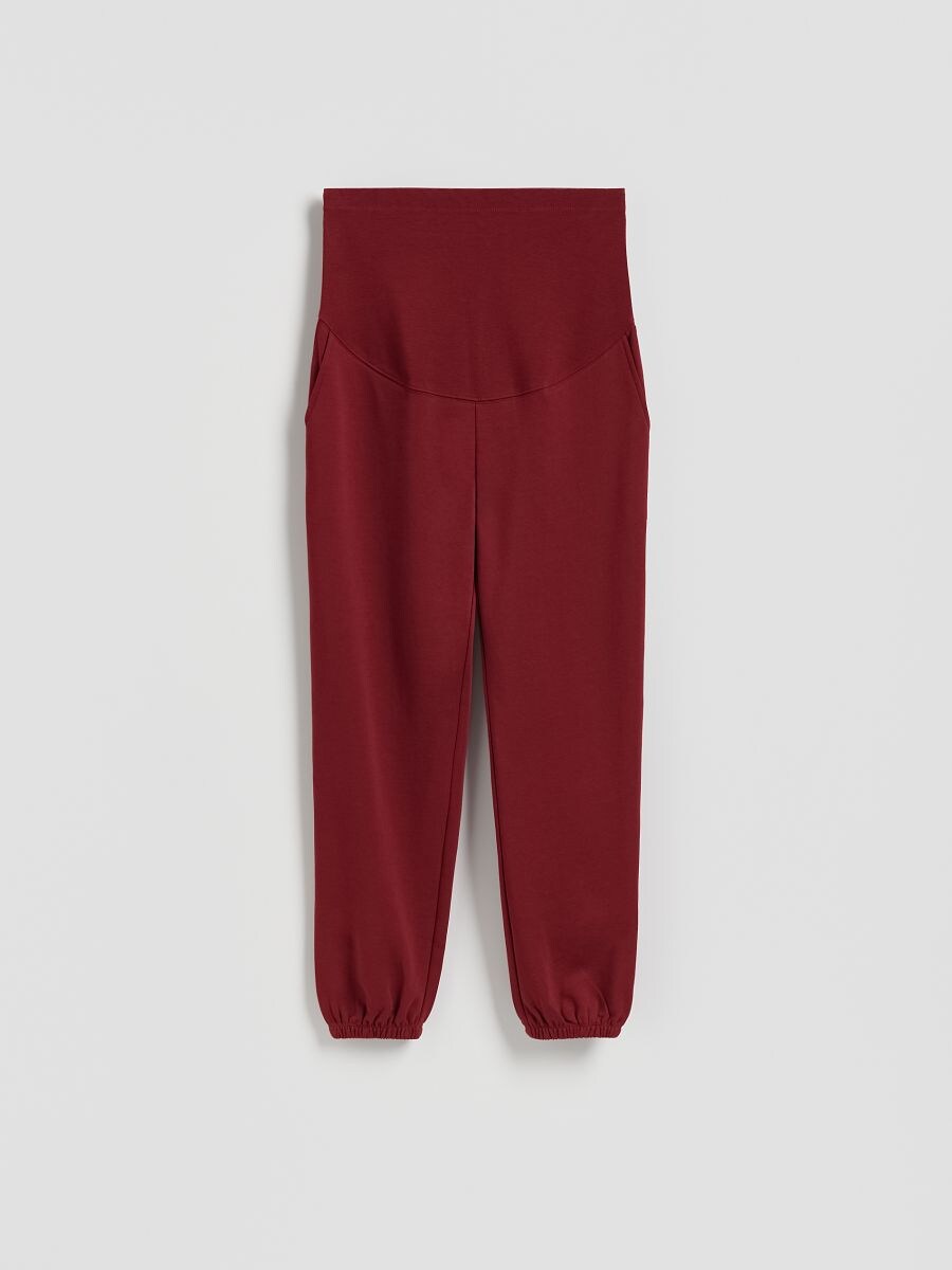 Cotton joggers - maroon - RESERVED