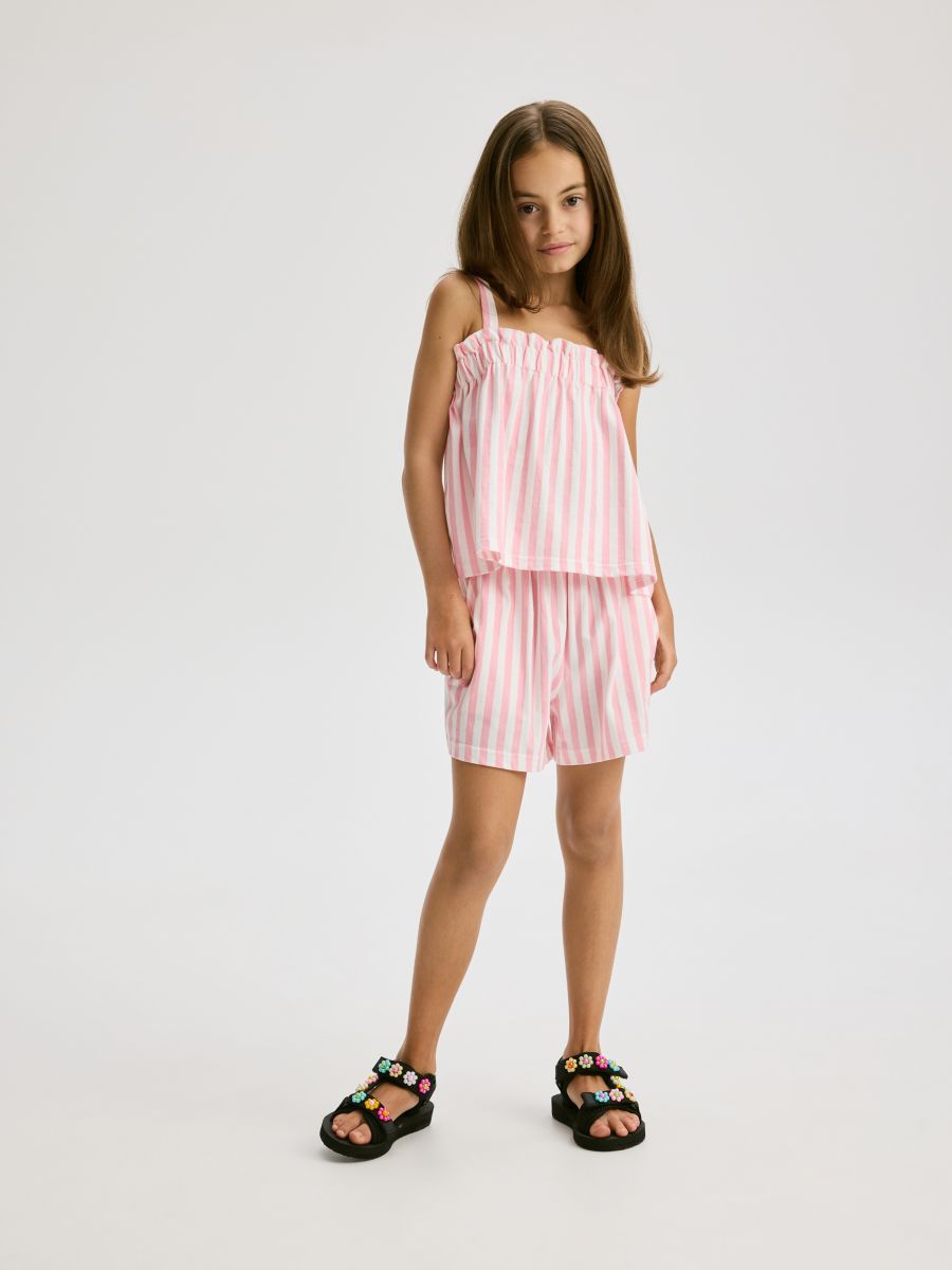 Stripe shorts - pastel pink - RESERVED - 3
