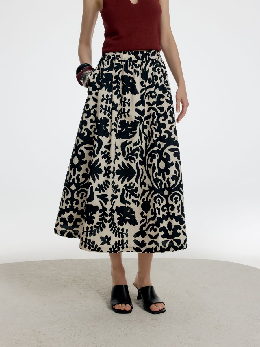 LADIES` SKIRT - multicolore - RESERVED