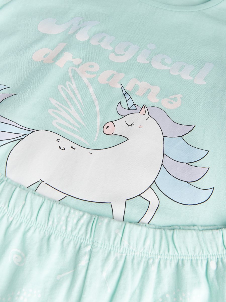 Printed pyjamas - pale turquoise - RESERVED - 2