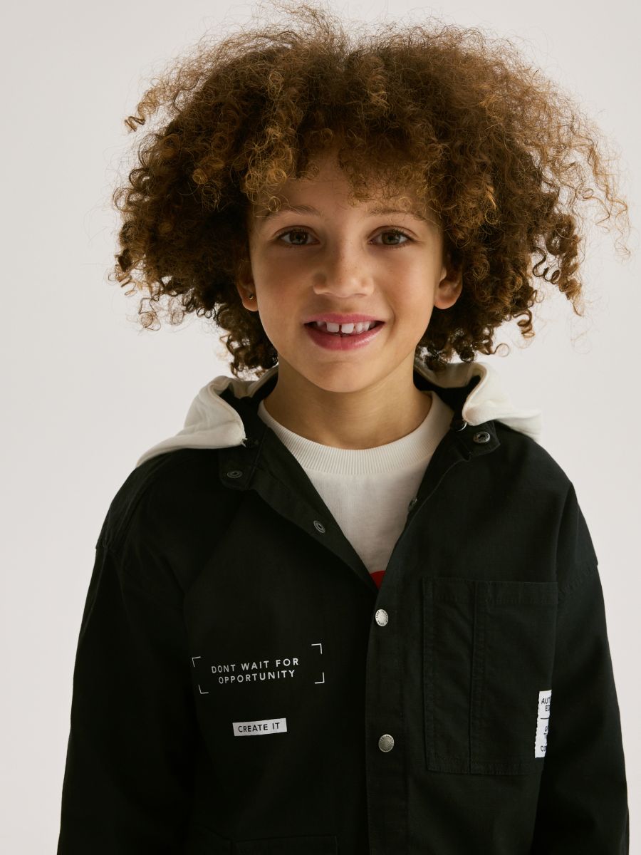 BOYS` SHIRT - crno - RESERVED