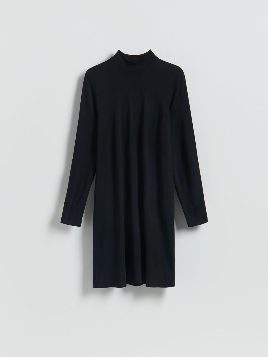 Modal rich dress - black - RESERVED