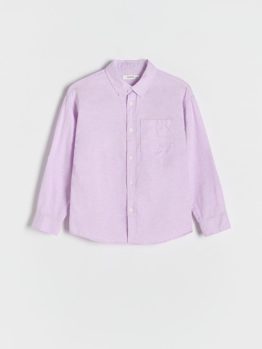 BOYS` SHIRT - LAVENDEL - RESERVED