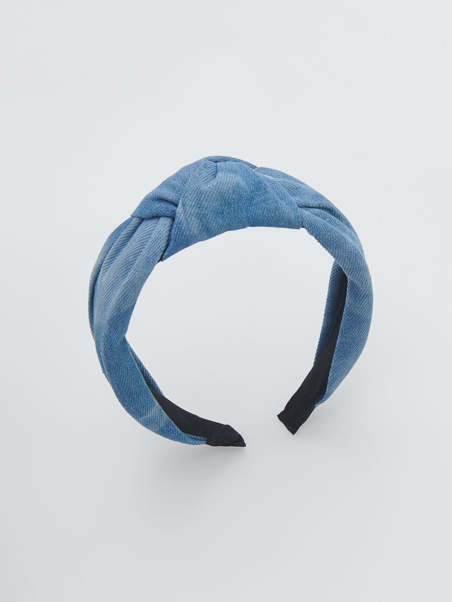 Σετ με τσιμπιδάκια και στέκα μαλλιών - steel blue - RESERVED - 4