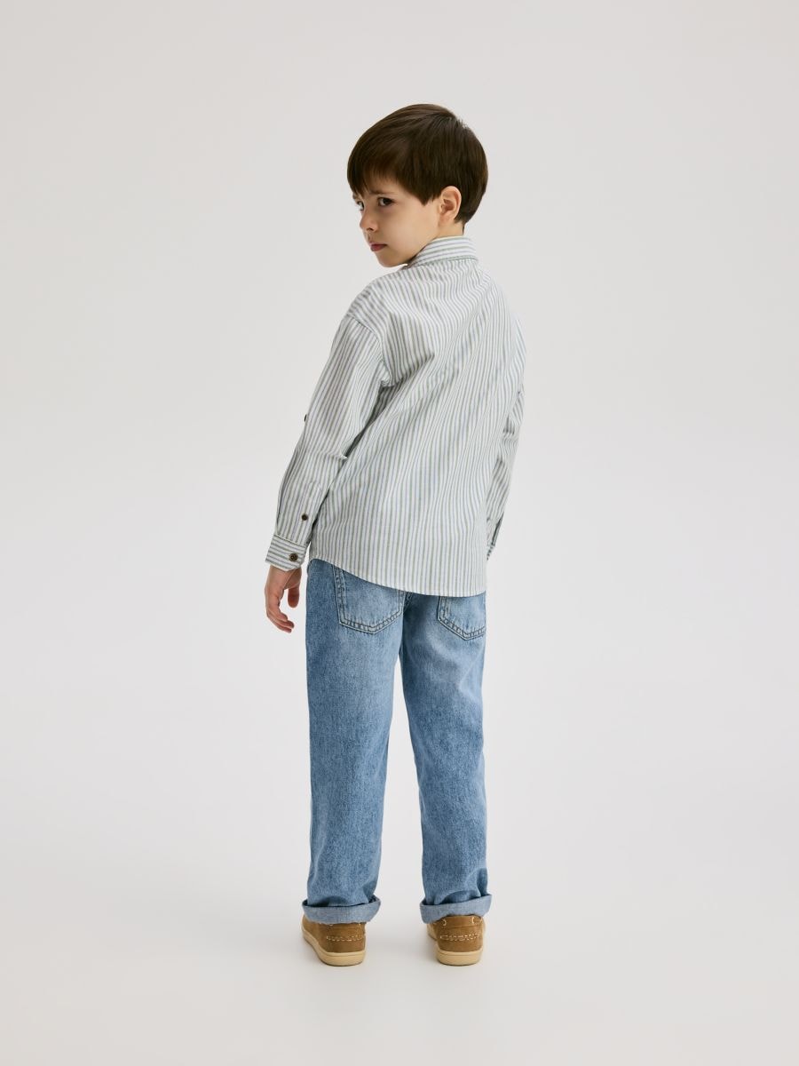 Regular fit overhemd - blauw - RESERVED - 3