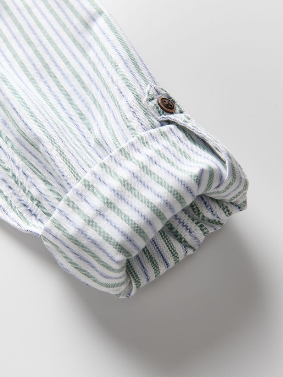 Regular fit overhemd - blauw - RESERVED - 2