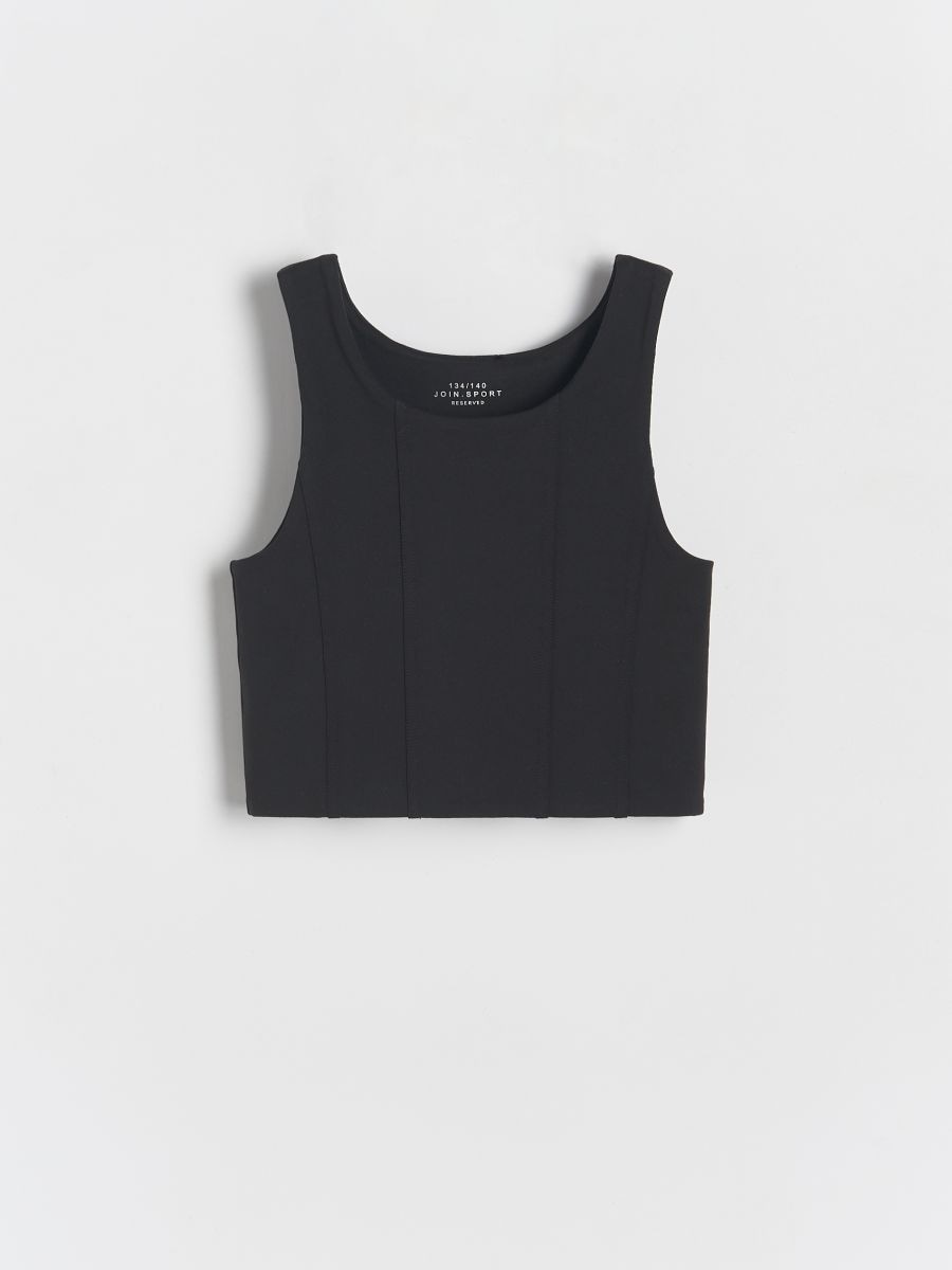 Top with stitching - black - RESERVED - 2
