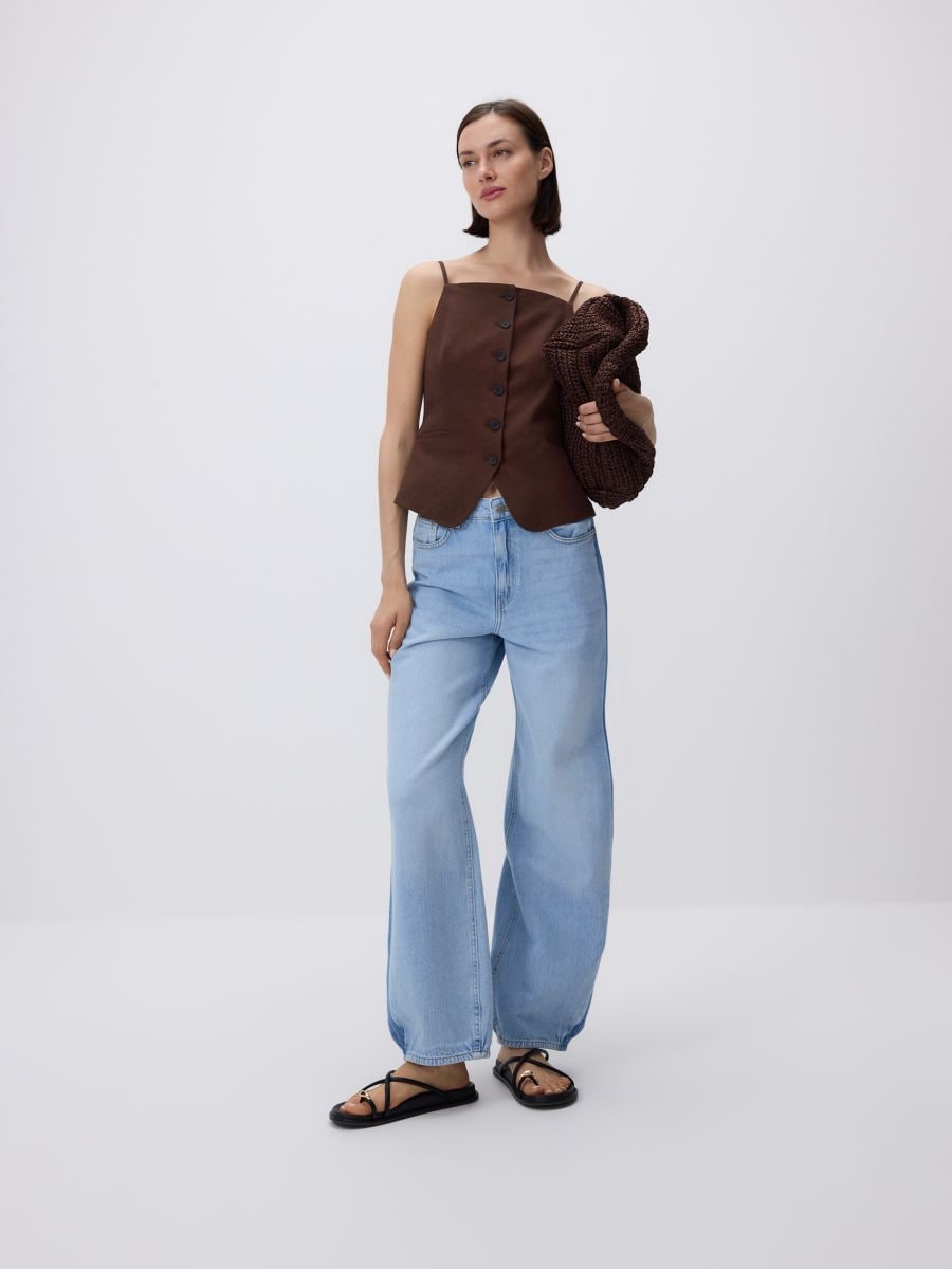 Balloon fit jeans - blue - RESERVED