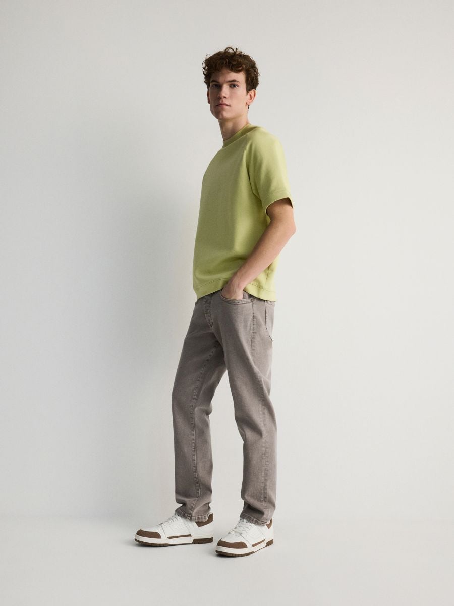 Regular jeans - beige - RESERVED - 5