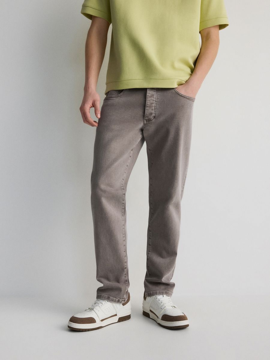 Regular jeans - beige - RESERVED - 6