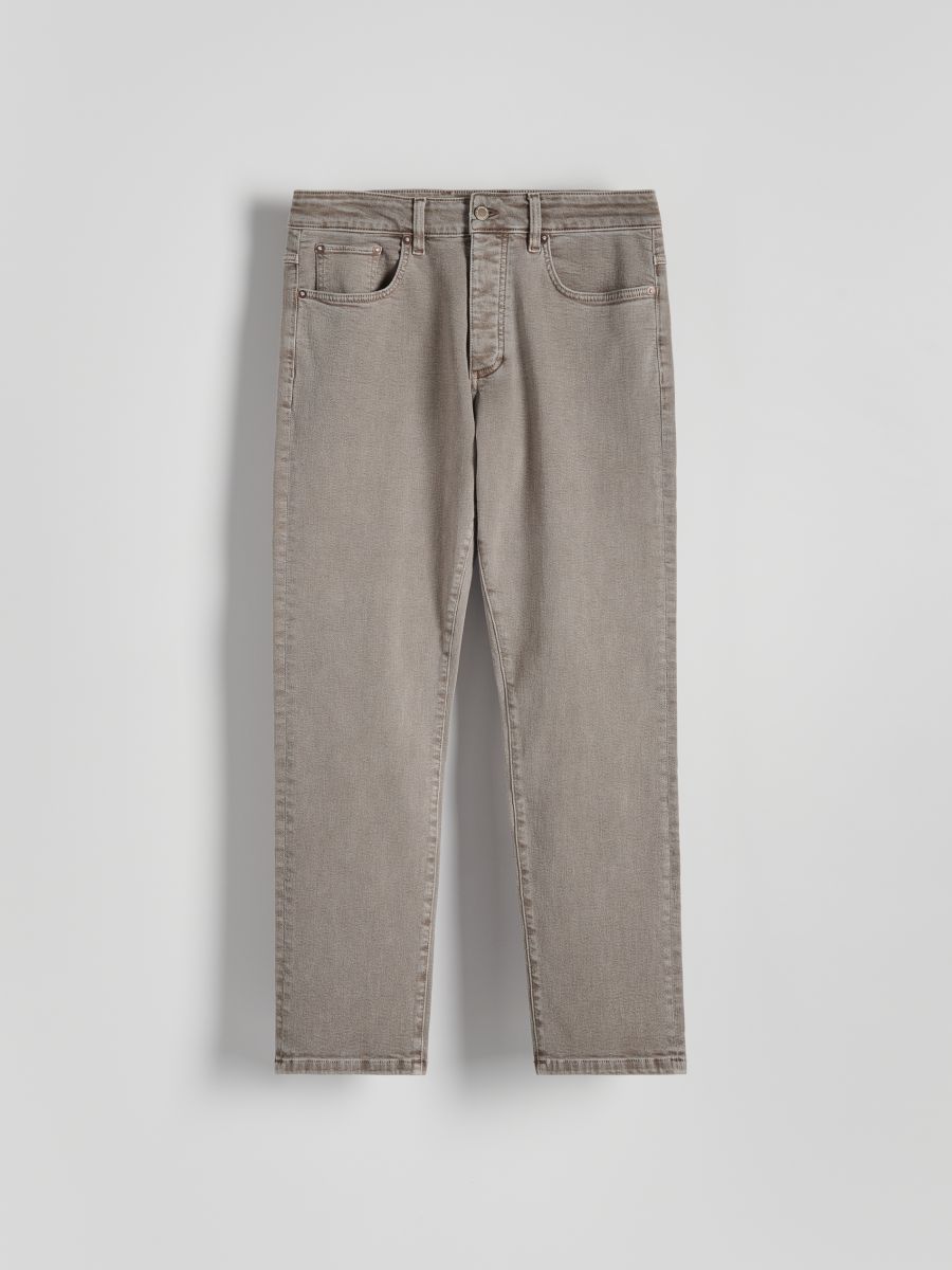 Regular jeans - beige - RESERVED - 2