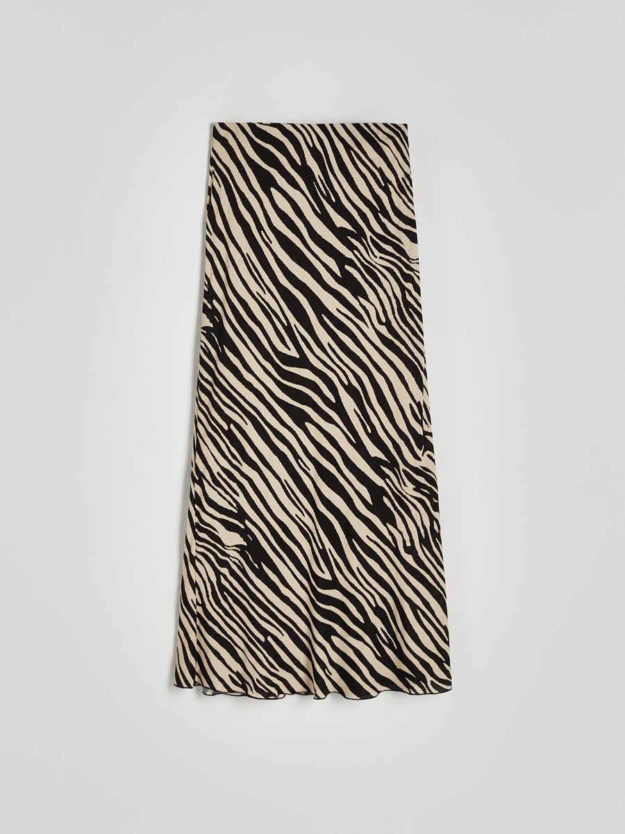 Nederdel i viskose - beige - RESERVED - 3