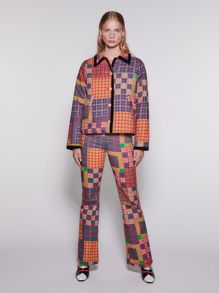 Quilted jacket with original pattern - multicolor - RESERVED - 2