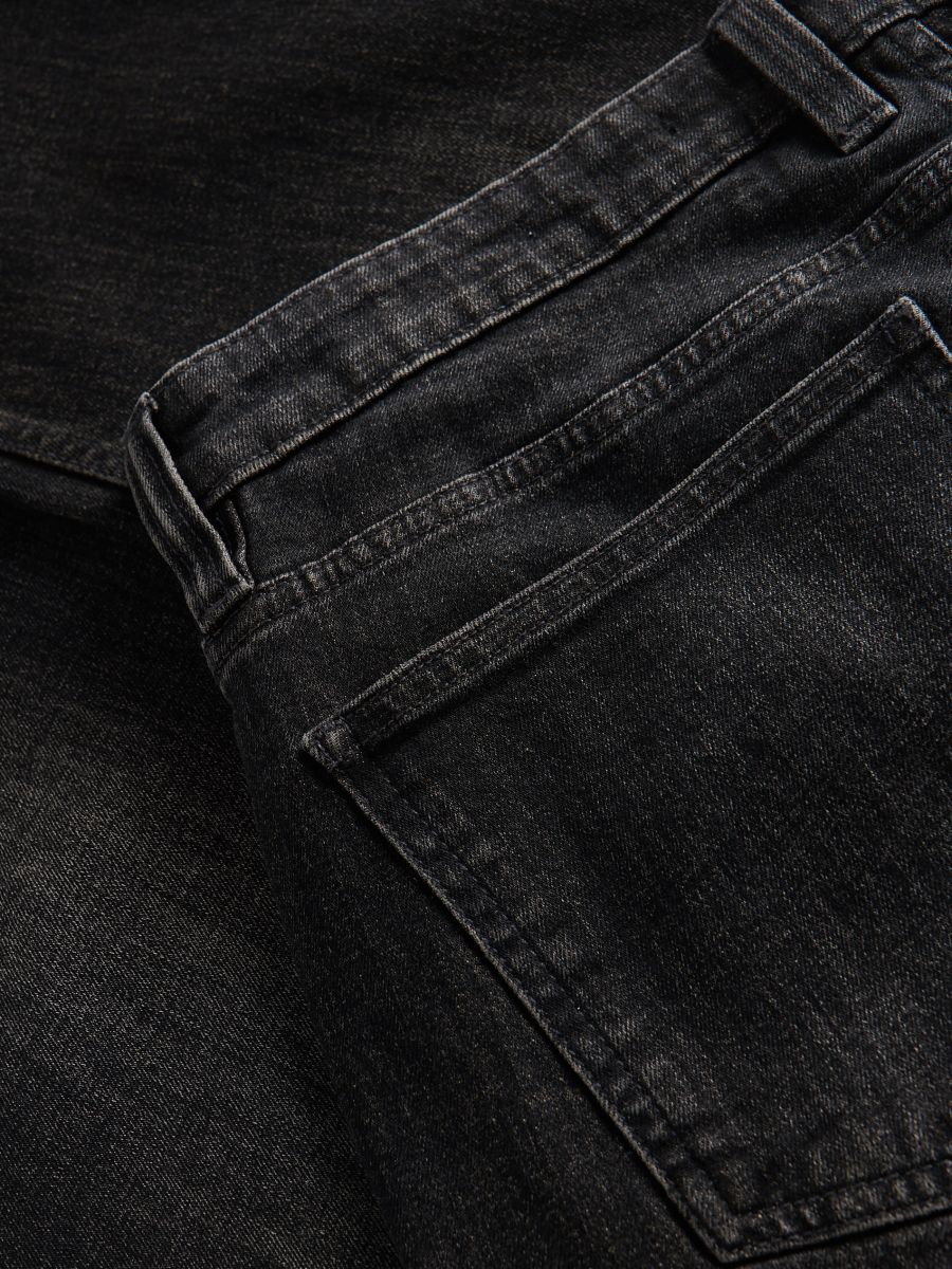 Regular jeans with wash effect - grey - RESERVED - 5