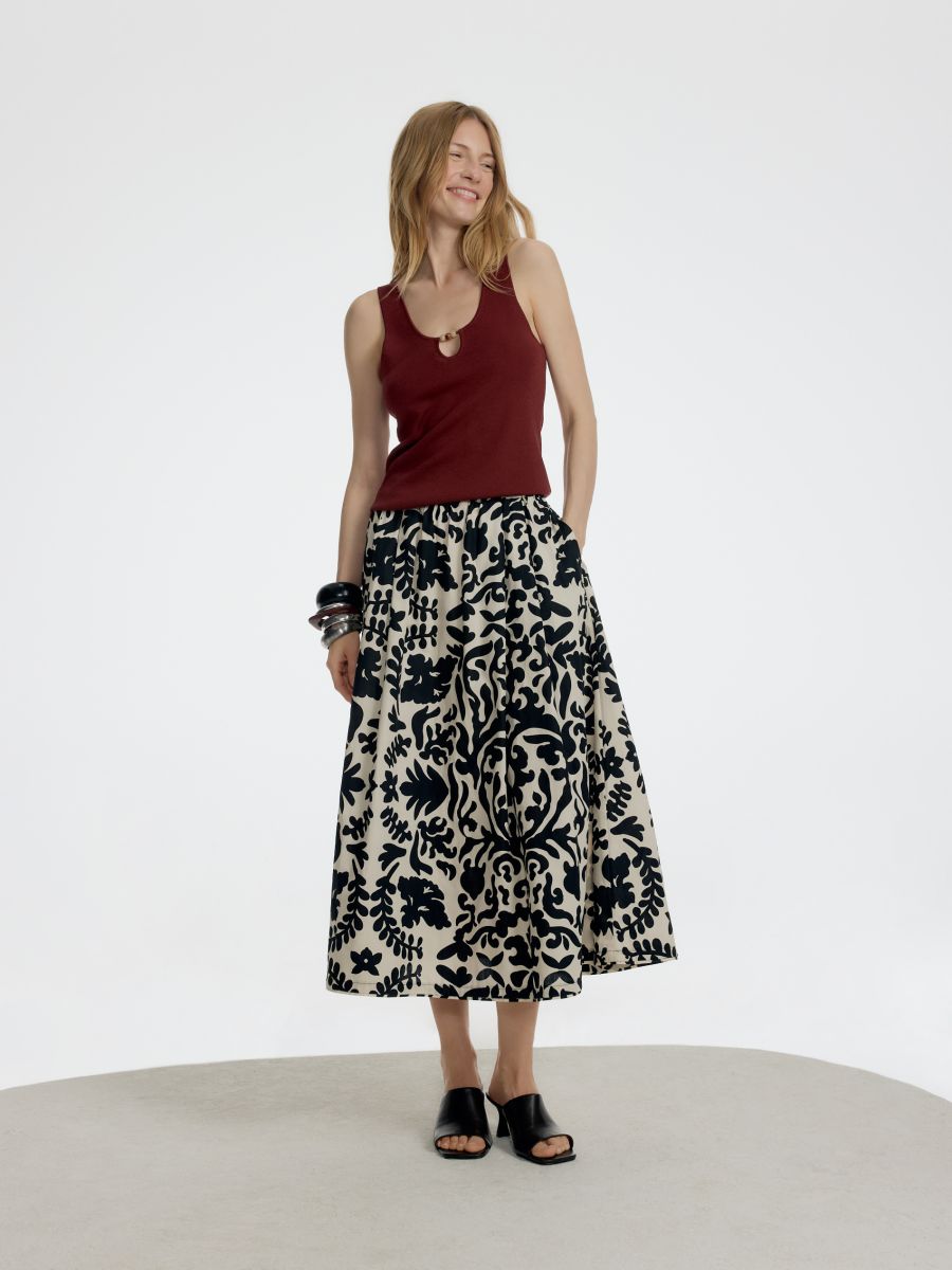 Beaded top - mahogany - RESERVED - 4