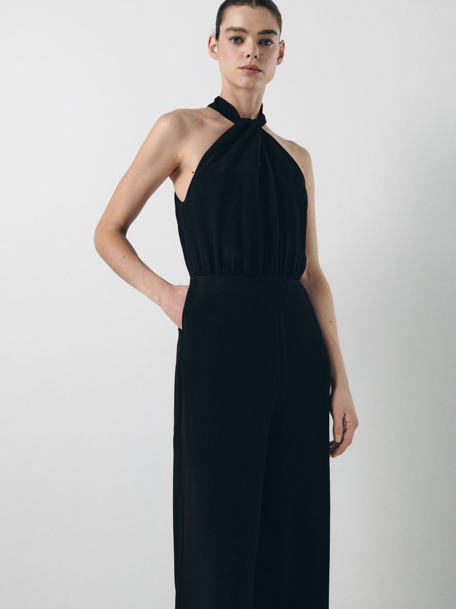 Satin jumpsuit - black - RESERVED - 2
