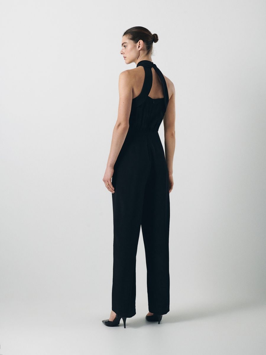 Satin jumpsuit - black - RESERVED - 4