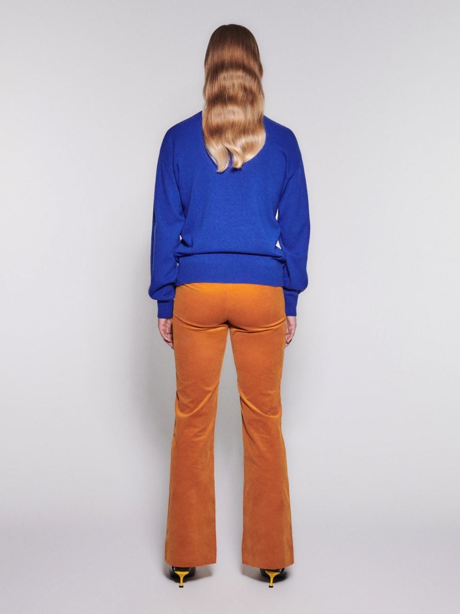 Wool rich jumper with argyle pattern - multicolor - RESERVED - 4