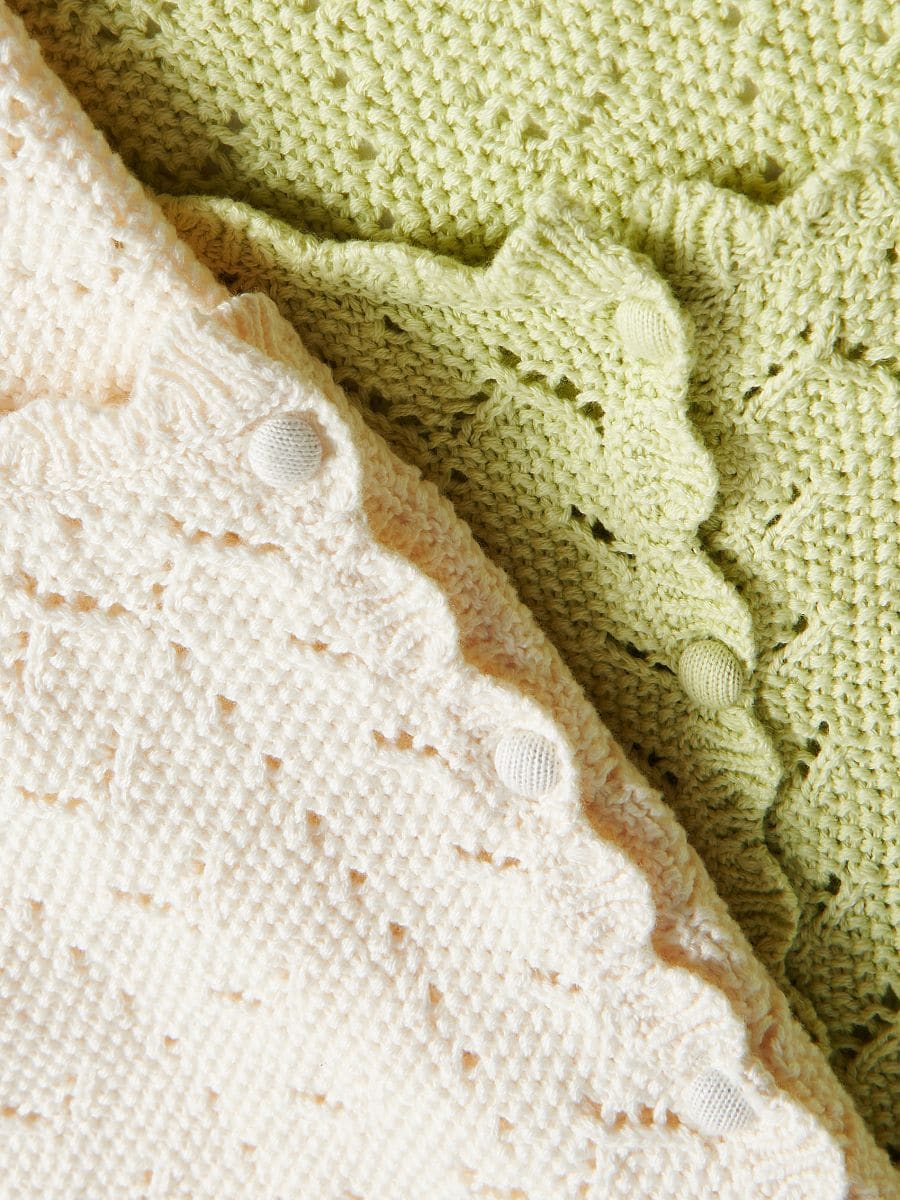Bluse aus Baumwolle - gelbgrün - RESERVED - 6