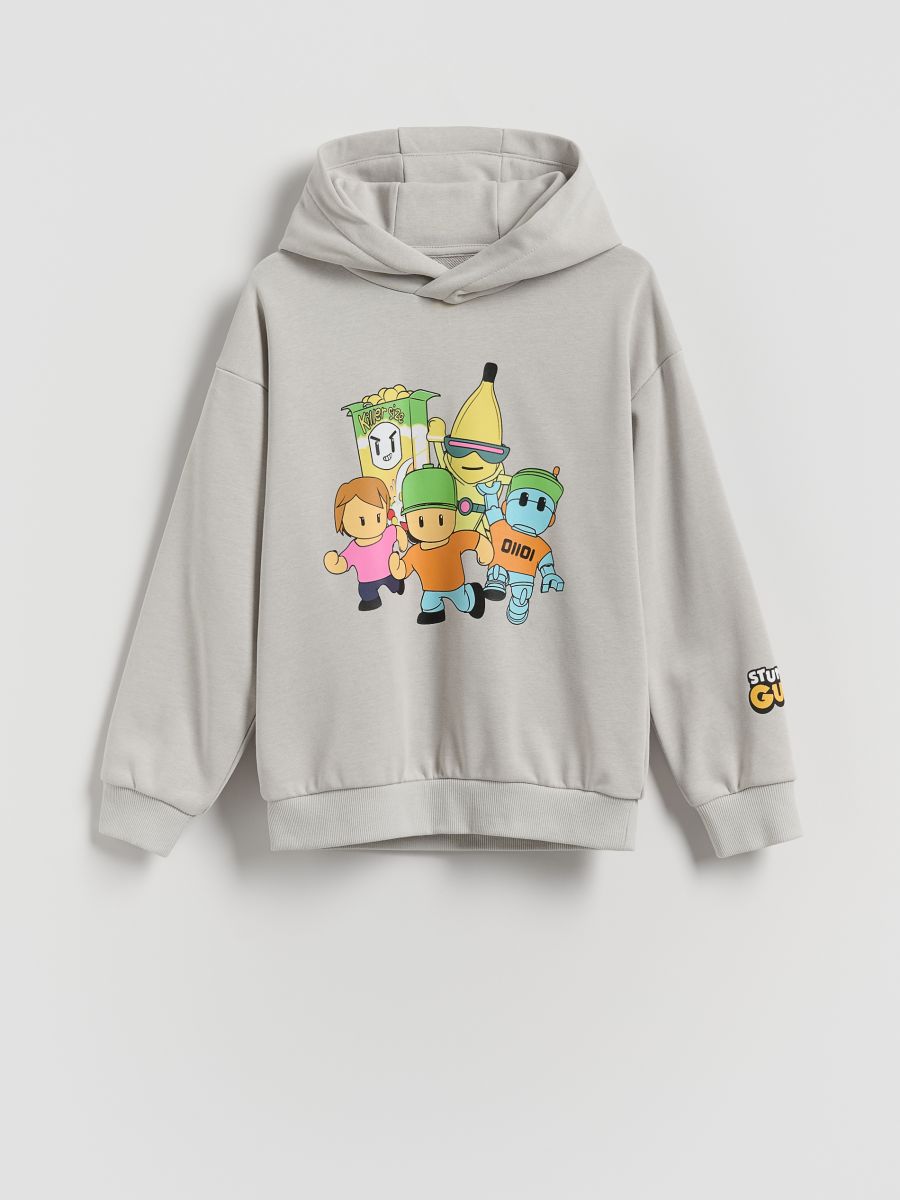 BOYS` JOGGING TOP - világos szürke - RESERVED