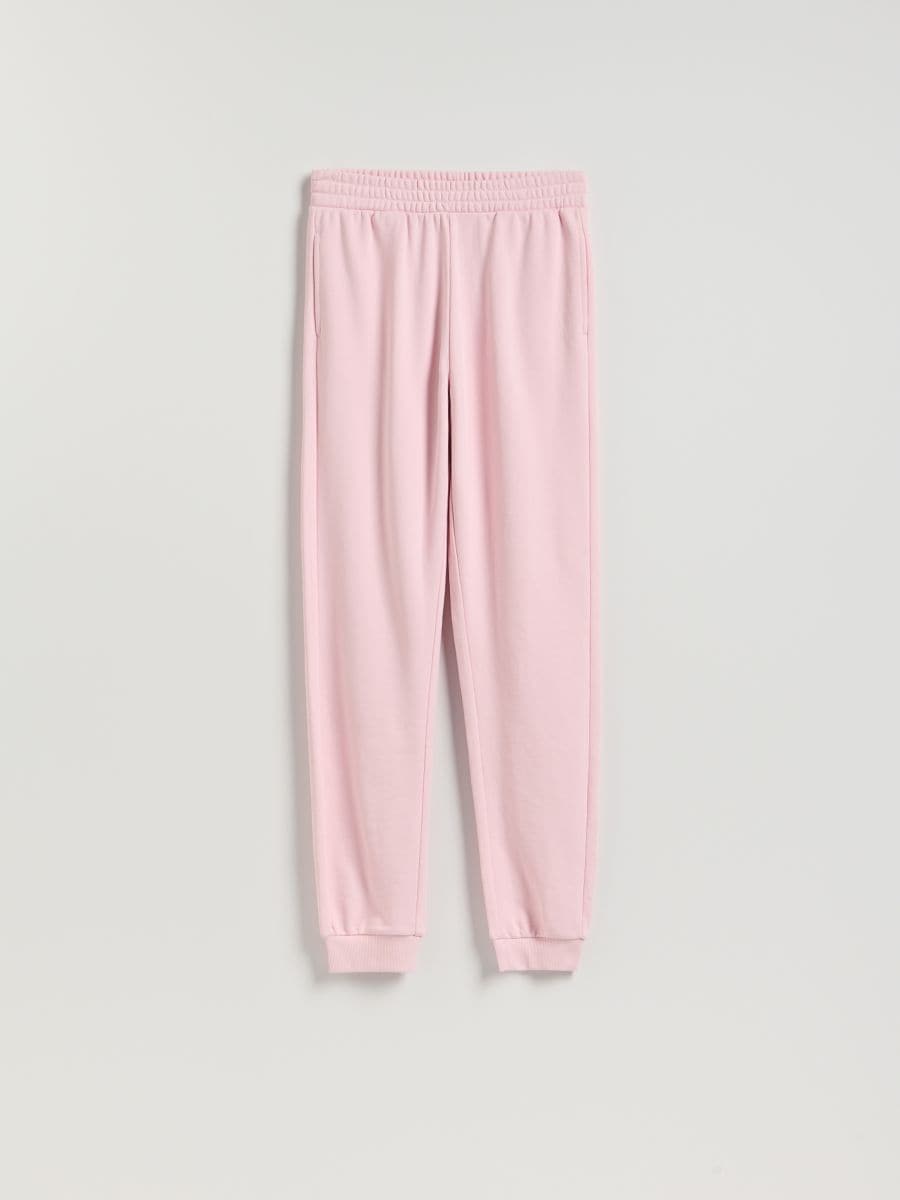 Довгі спортивні штани - пастельний рожевий - RESERVED