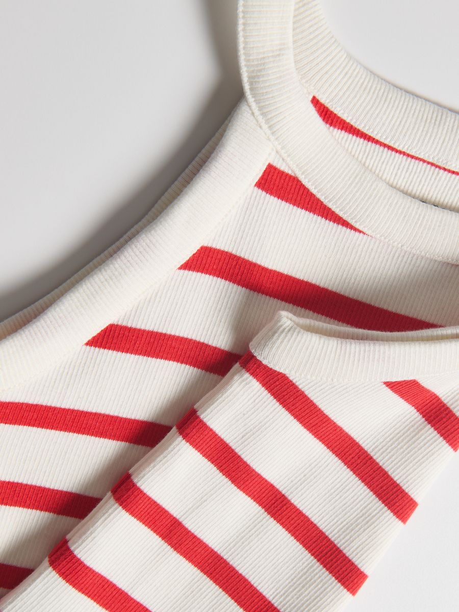 Stripe top - red - RESERVED - 4
