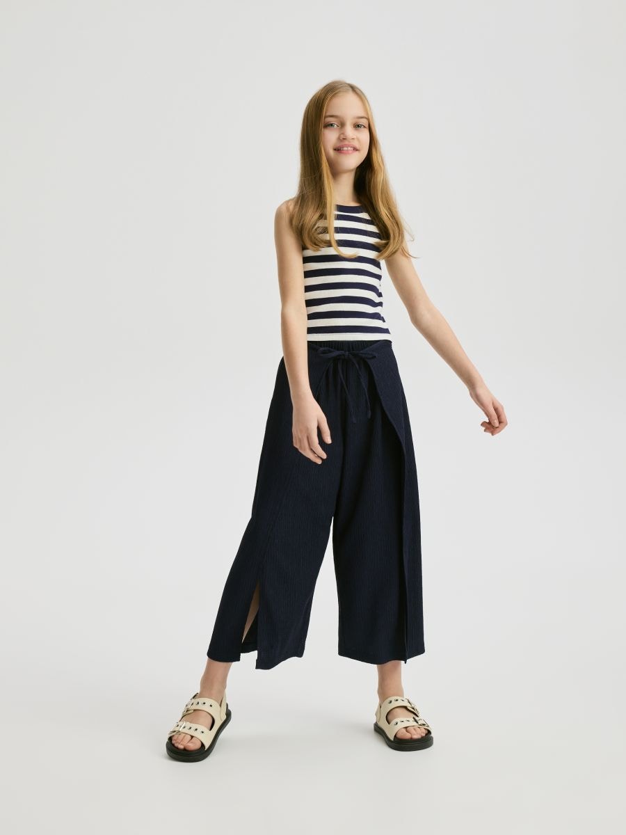 Stripe top - navy - RESERVED - 5
