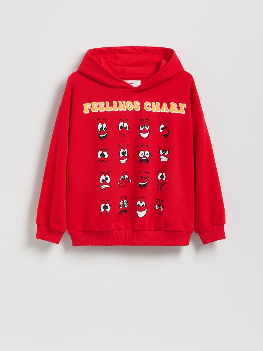 Bedrucktes Sweatshirt - rot - RESERVED