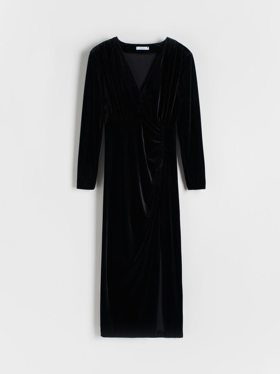 Robe en daim synthétique - Noir - RESERVED - 3