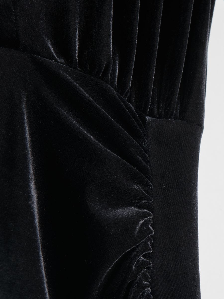 Robe en daim synthétique - Noir - RESERVED - 2