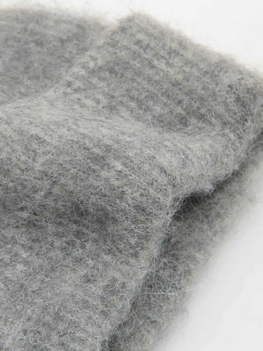 Wool cap - mid grey - RESERVED - 2