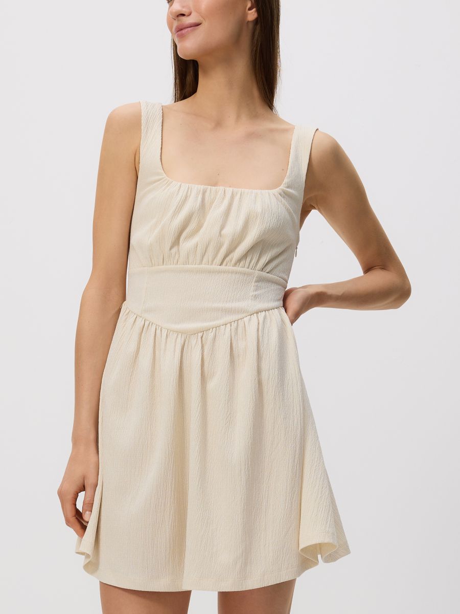 LADIES` DRESS - кремаста - RESERVED