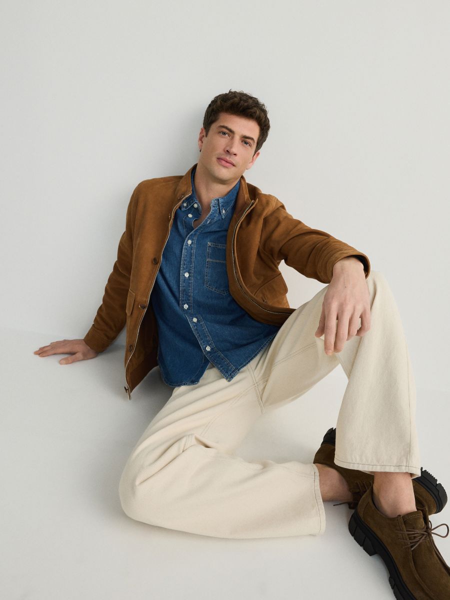 Suedette jacket - copper - RESERVED - 2