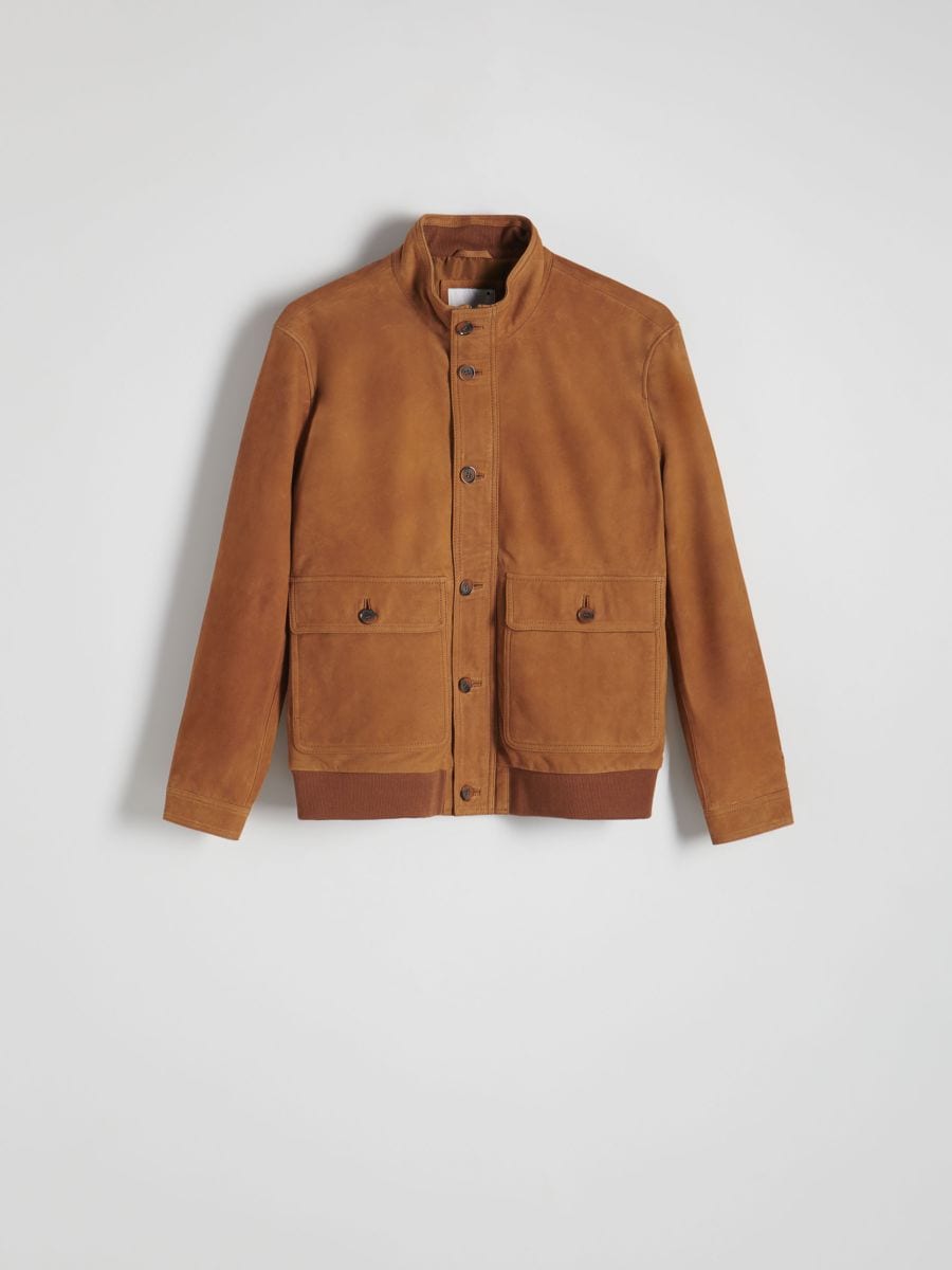 Suedette jacket - copper - RESERVED - 4