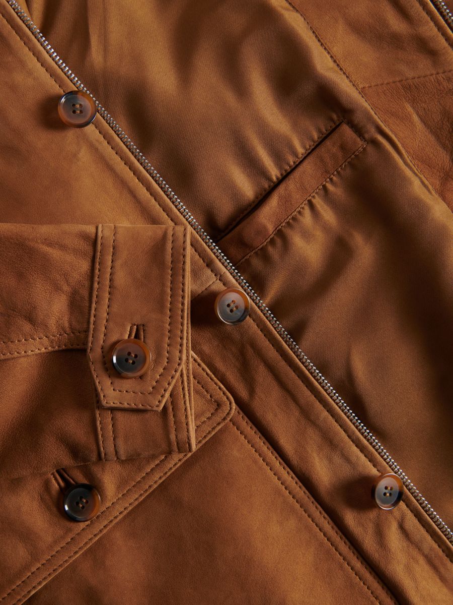 Suedette jacket - copper - RESERVED - 5