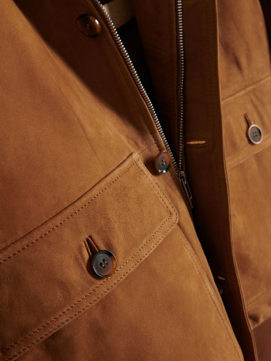 Suedette jacket - copper - RESERVED - 6