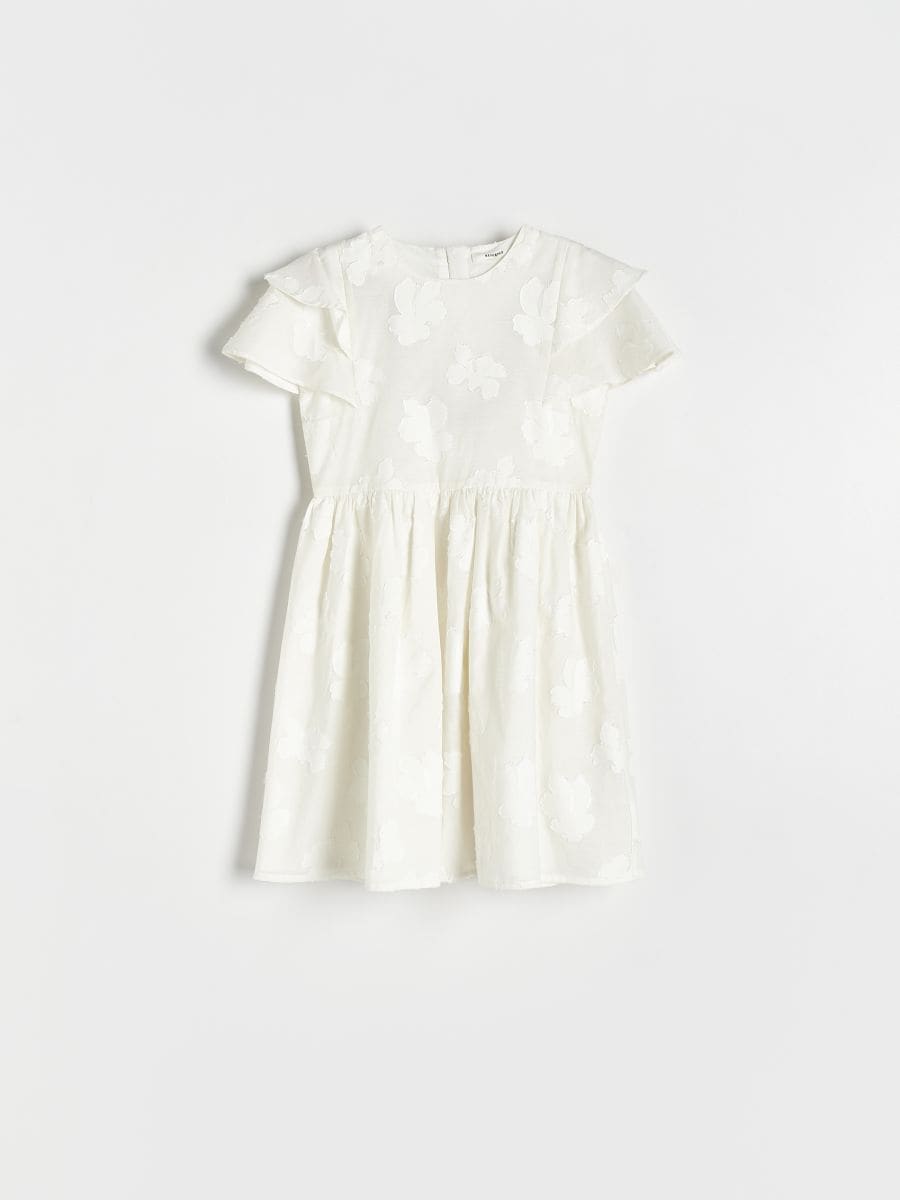 Geblümtes Kleid, weiß - creme - RESERVED - 2