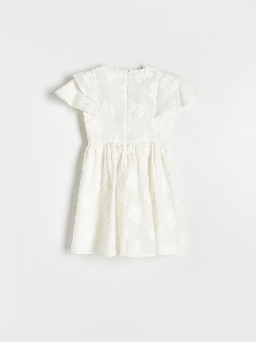 Geblümtes Kleid, weiß - creme - RESERVED - 5