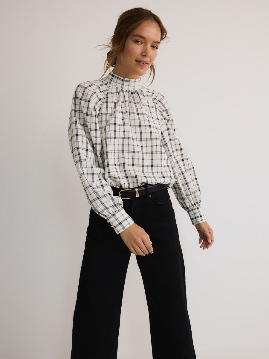 Back tie blouse - multicolor - RESERVED - 3