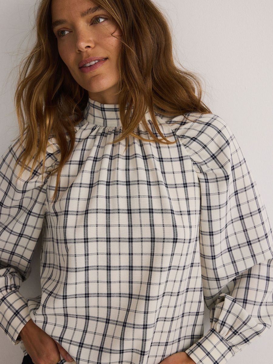 Back tie blouse - multicolor - RESERVED - 2
