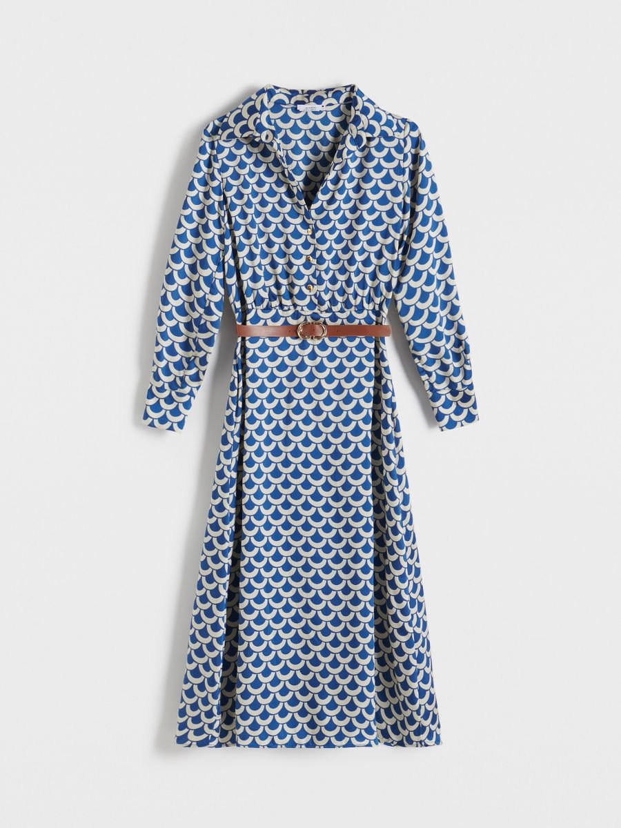 Dress with geometric pattern - multicolor - RESERVED - 4