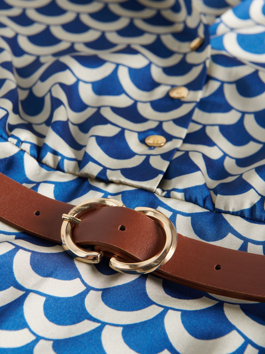 Dress with geometric pattern - multicolor - RESERVED - 5