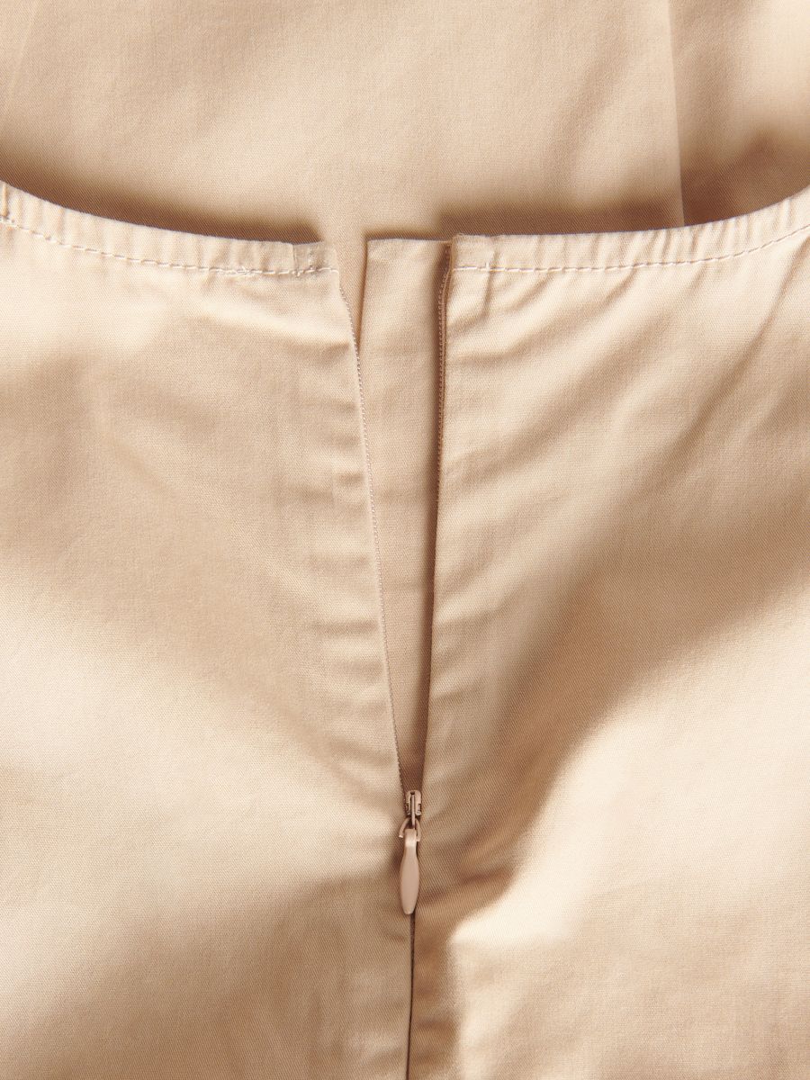Vestito a pieghe - beige - RESERVED - 6