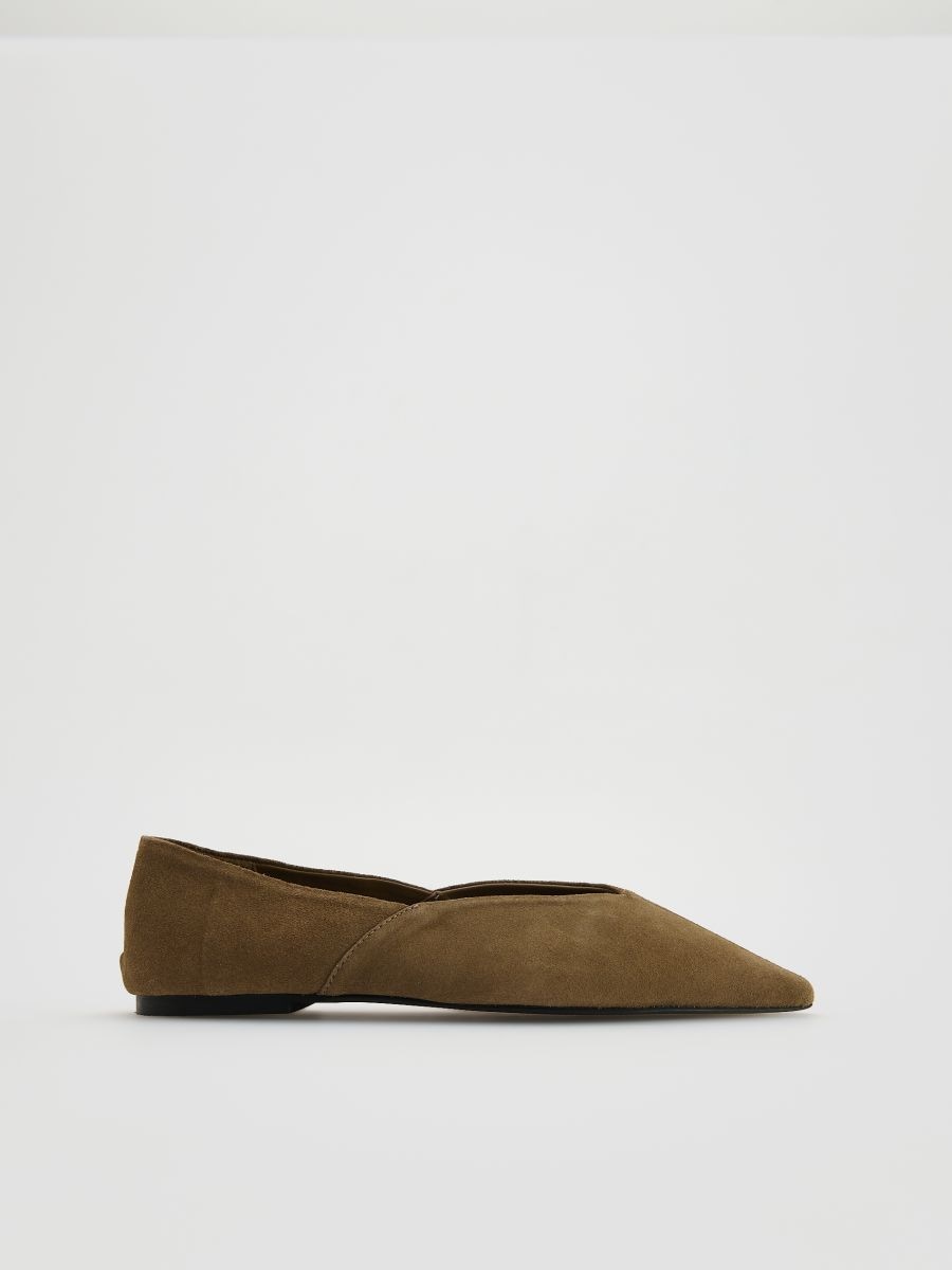 Suede ballerinas - beige - RESERVED